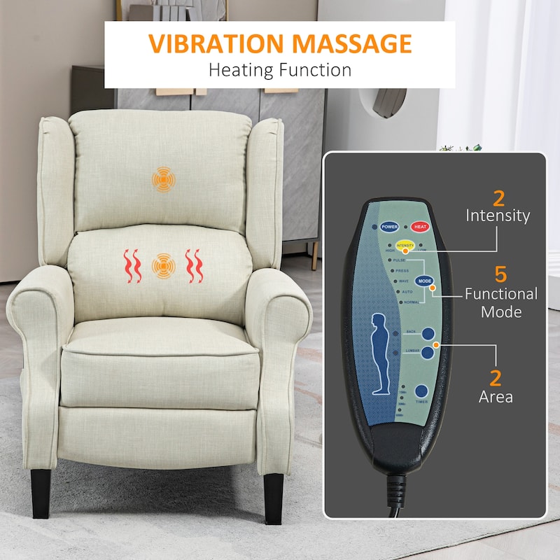 Vibrating Massage Recliner Chair Accent Chair