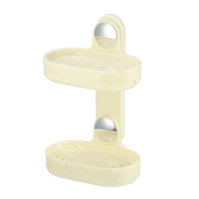 Double Layer Soap Holder Soap Dish for Shower Wall for Bathroom Kitchen