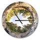 preview thumbnail 7 of 8, Designart 'Wild River Tube' Oversized Landscapes Wall CLock
