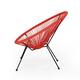 Anson Outdoor Steel Chairs w/ Hammock Rattan Seating (Set of 2) by Christopher Knight Home