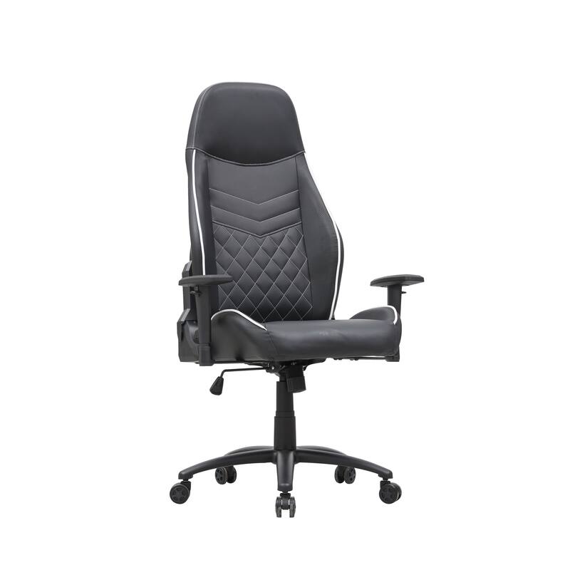 Joseff Black Faux Leather Reclining Gaming Chair by Furniture of America