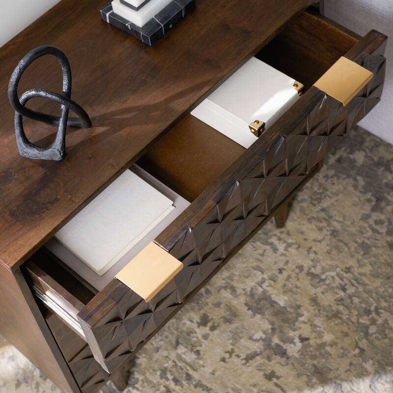 SAFAVIEH Cena 3-Drawer Storage Bedroom Chest