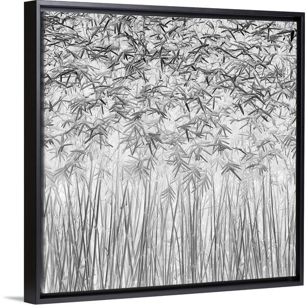 "Parallelism" Black Float Frame Canvas Art