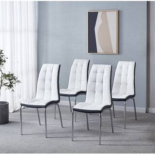 Modern Faux Leather Dining Chair Set of 4 - Bed Bath & Beyond - 37472942