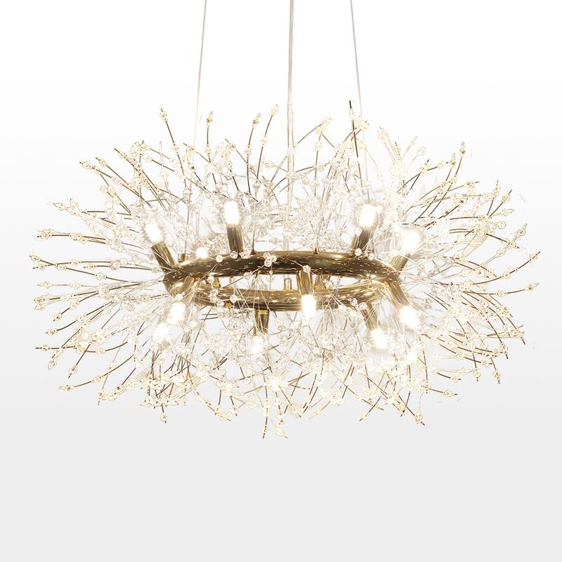 12/20-Light Modern Firework Dandelion Crystal Chandelier(Bulb Included)