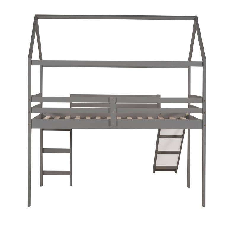 KidFriendly Design Twin Size Loft Bed with Ladder Kids Bed Bed Bath & Beyond 39303931