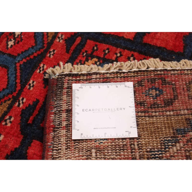 ECARPETGALLERY Hand-knotted Konya Anatolian Red Wool Rug - 3'7 x 10'7