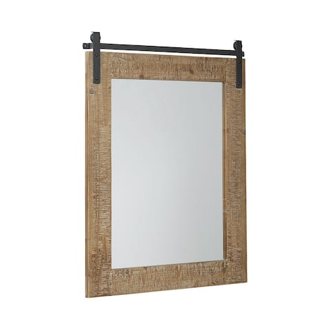Lanie Antique Brown Accent Mirror - 24"W x 1"D x 32"H