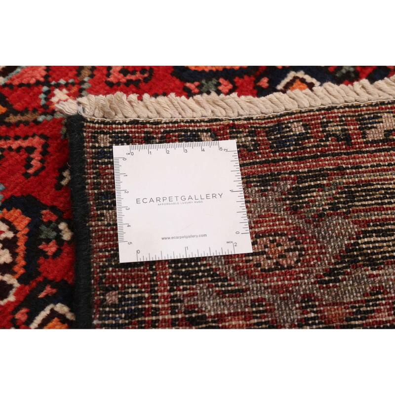 ECARPETGALLERY Hand-knotted Anatolian Vintage Red Wool Rug - 5'0 x 6'6