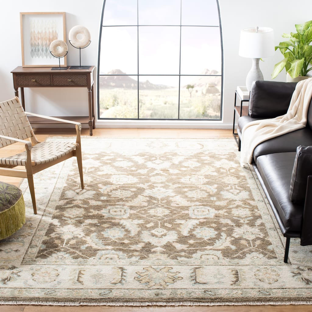 SAFAVIEH Hand-Knotted Samarkand Allyn Traditional Wool Rug