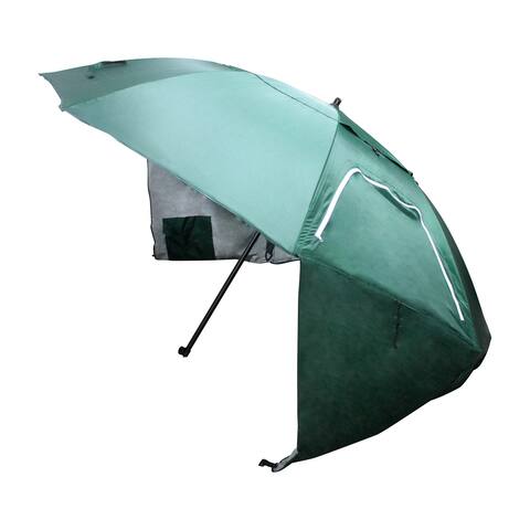 8FT SPF50+ Beach Umbrella 2-in-1 Sun Shelter