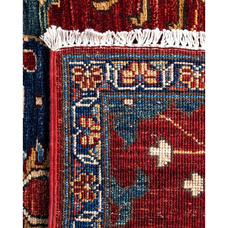 Serapi One-of-a-Kind Hand-Knotted Runner Rug - Red, 2' 8" x 9' 9" - 2' 8" x 9' 9"