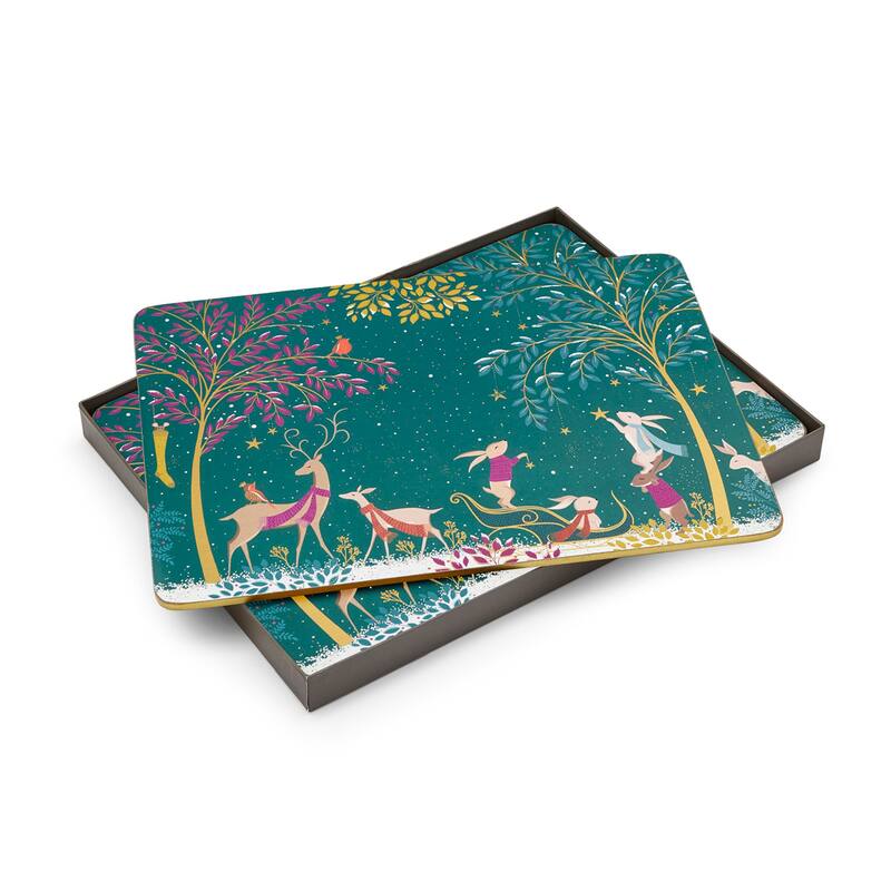 Pimpernel Set of 4 Sara Miller Woodland Tales Placemats