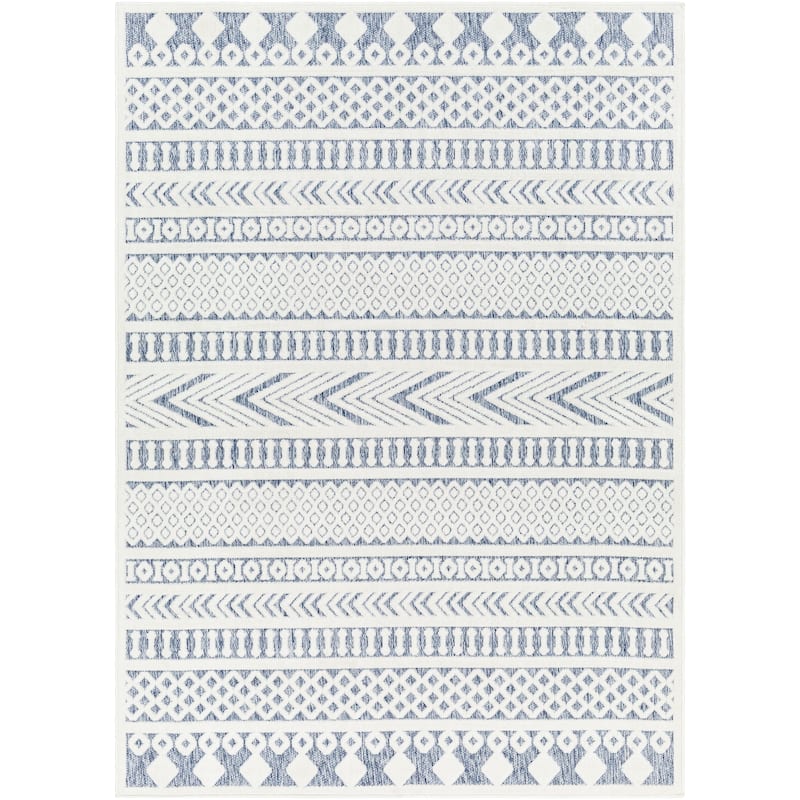 Livabliss San Diego Indoor/ Outdoor Global Stripe Area Rug