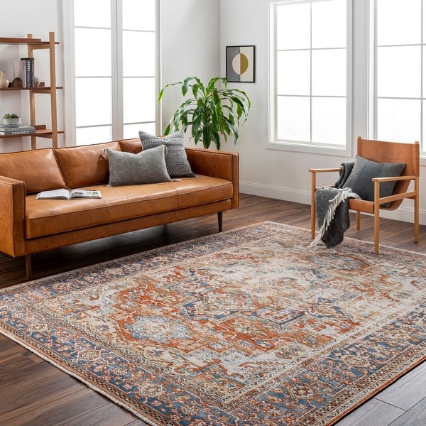slide 2 of 5, Teodros Traditional Area Rug 6' 7" x 6' 7" - Round