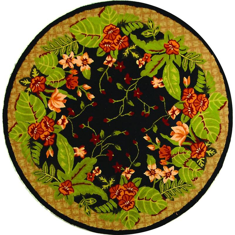 SAFAVIEH Handmade Berkeley Leeanne Botanical Wool Rug