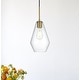 preview thumbnail 9 of 11, Elegant Lighting Gene Single Light 7" Wide Mini Pendant with Clear