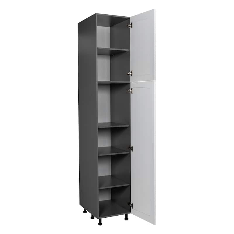 18" x 84" Utility Cabinet-Double Door-Grey - 18 x 84 x 23 3/8