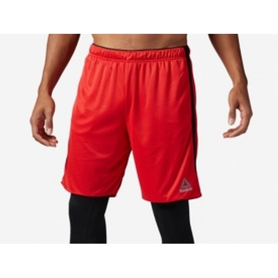 reebok red shorts