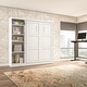 preview thumbnail 3 of 91, Pur Full Murphy Bed with Shelving Unit (84W) by Bestar