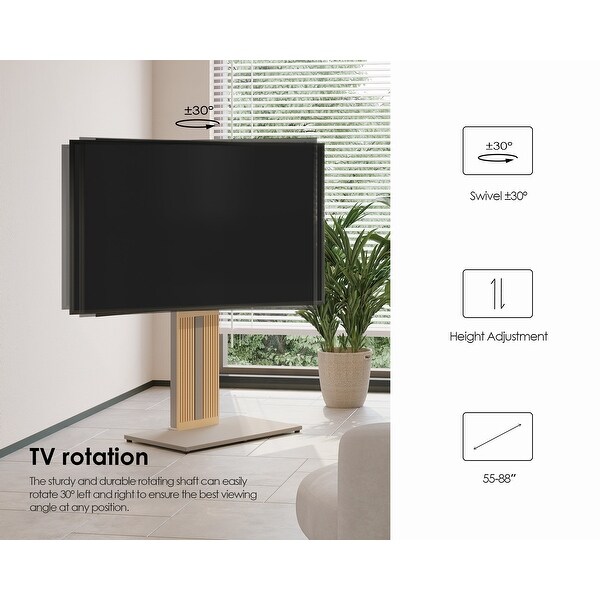 FITUEYES Design Floor TV Stand for 55-88 Inch TV, Modern TV Stand
