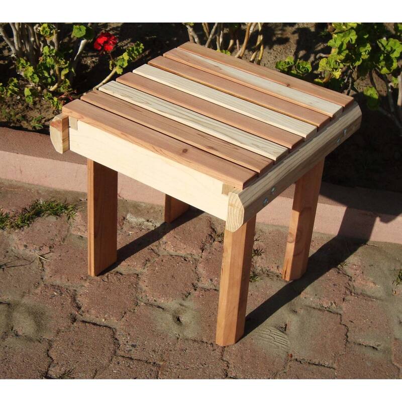 Outdoor Side Table - Patio Table, Garden Table, Small Accent Table, Weather Resistant, Easy Assembly - 18
