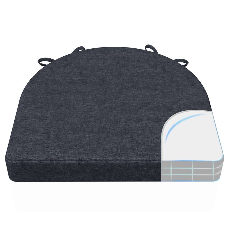 AAAAAcessories 17 in. X 16 in.Indoor Strap Non-slip Chair Cushion for Multi-scenario Setups (2 Pack) - N/A