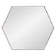 preview thumbnail 75 of 90, Kate and Laurel Rhodes Framed Mid-century Hexagonal Wall Mirror 24.75x36.75 - Silver