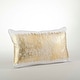 preview thumbnail 3 of 8, Metallic Banded Design Pillow