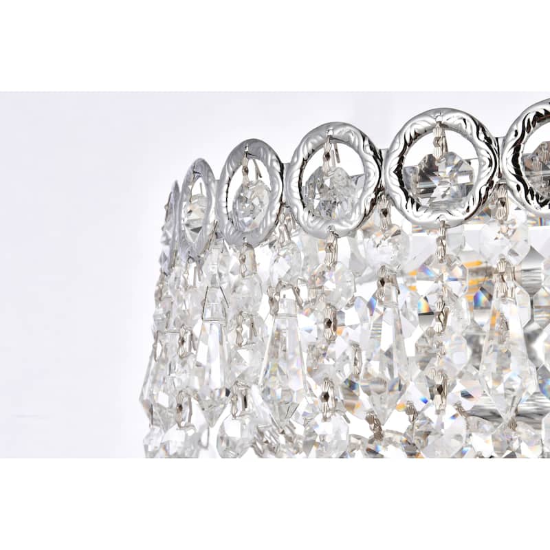 Elegant Lighting V1900W12/RC Century 2 Light 6" Tall Wall Sconce with