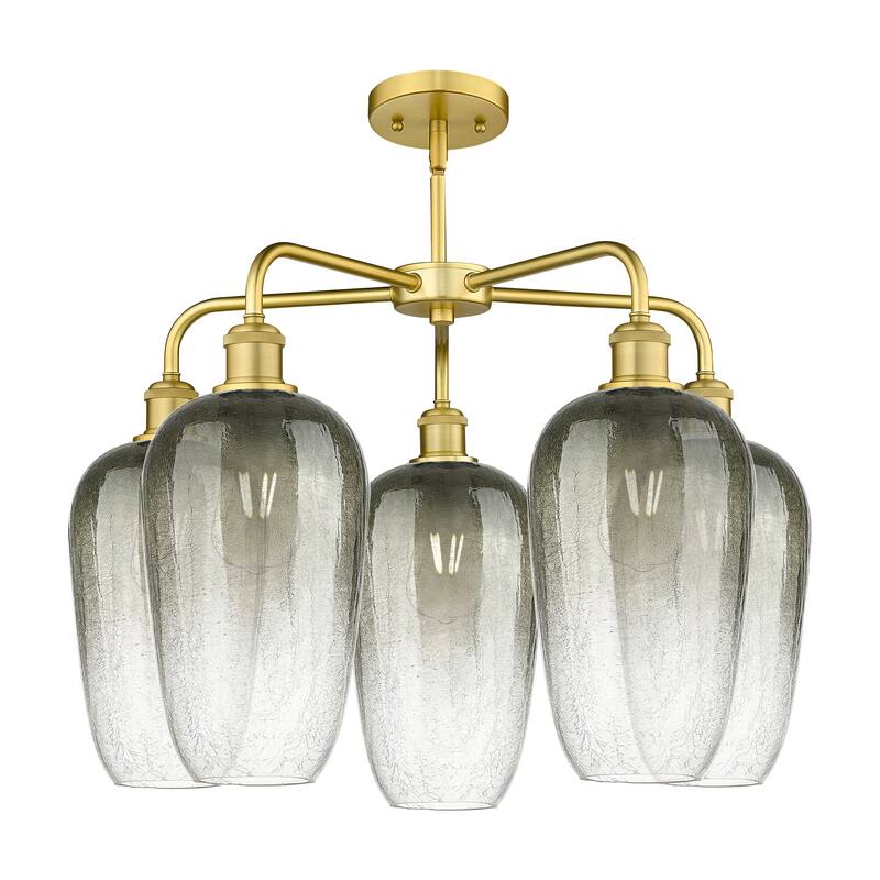 Innovations Lighting Endless Possibilities Ballston - Brookhaven Flute - 5 Light 26" Stem Hung Chandelier