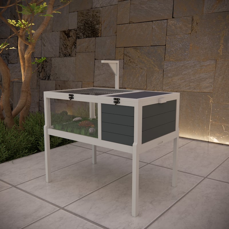 Tortoise Habitat Wooden Tortoise House Reptile Cage