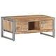 preview thumbnail 9 of 10, vidaXL Coffee Table 37.4"x19.7"x15.7" Rough Mango Wood