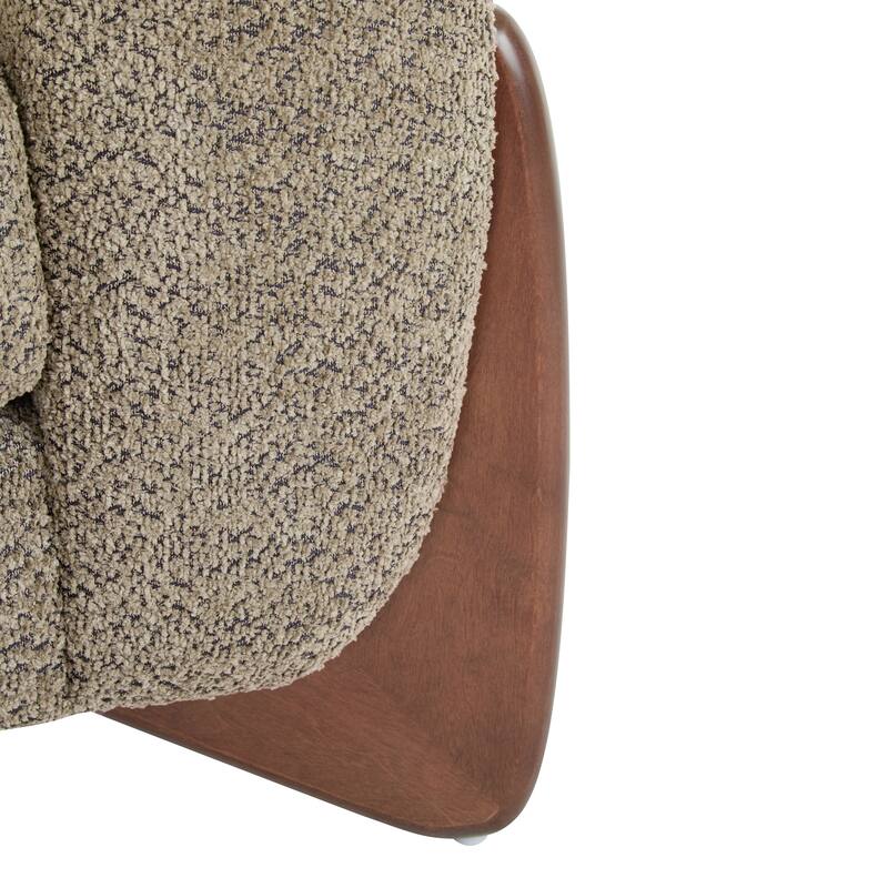 Tina Modern Upholstered Boucle Arm Club Chair by Christopher Knight Home