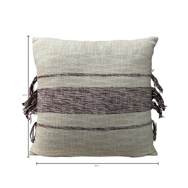 JoJo Fletcher Set of 2 20" x 20" Cotton Decorative Pillow Covers