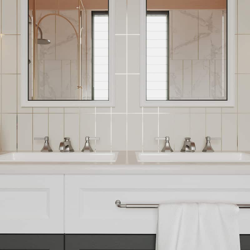 Bathroom Faucet with Pop-Up Drain Lever