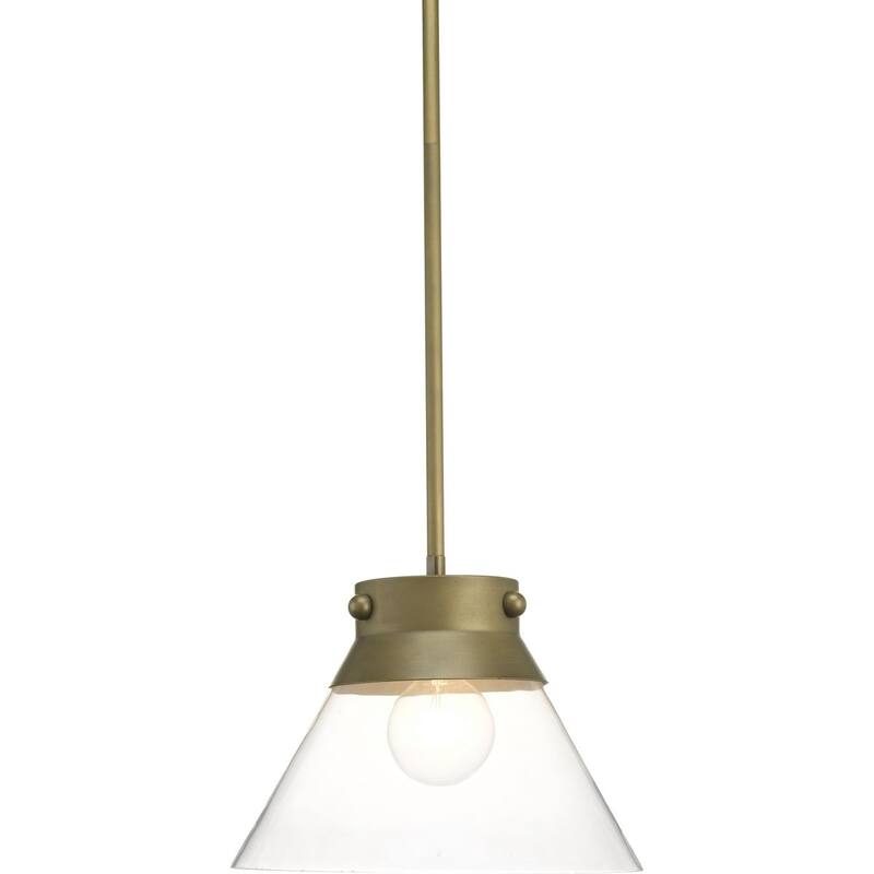 POINT DUME® Tapia Trail Collection Aged Brass Semi-Flush Convertible - 11.75 in x 11.75 in x 12.875 in