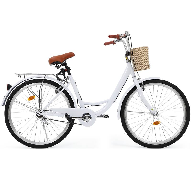 Moasis24/ 26" Cruiser Bike Adjustable Step Through Bike Commute Bike Bicycle