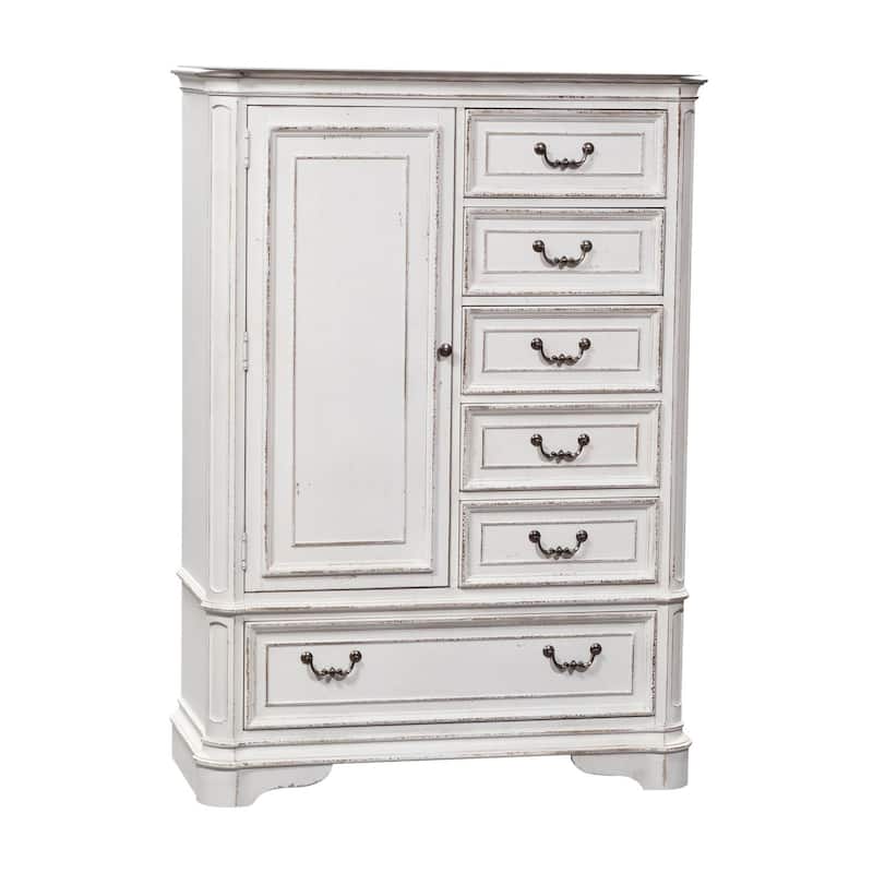 Magnolia Manor Antique White Weathered Bark Master Chest