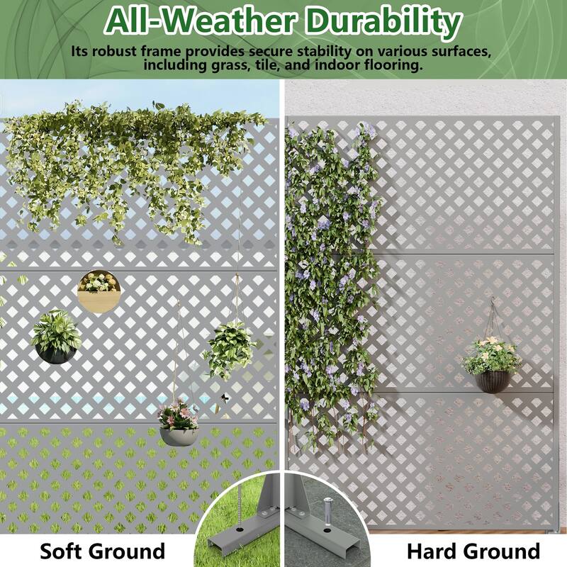 Outdoor Rectangle Privacy Screens Metal Screen Fence Panel