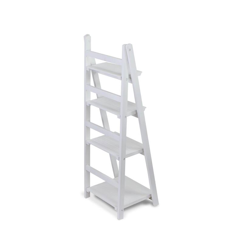 Brown Wood 4 Tier Shelf Stand