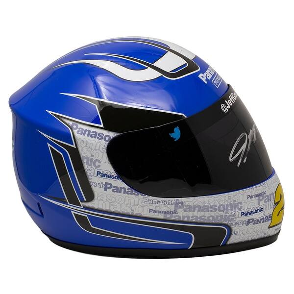 Shop Jeff Gordon Signed Full Size Blue Panasonic Nascar Replica Helmet Bas Overstock 30912437
