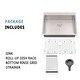 preview thumbnail 4 of 4, Vanityfair 30 Inch Single Bowl Stainless Steel Topmount Kitchen Sink 16 Gauge with 2 Faucet Holes
