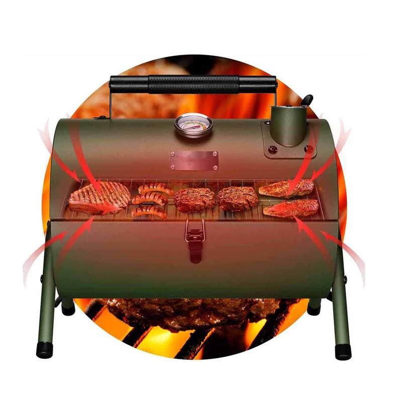 Multi-functional Metal Small BBQ Smoker