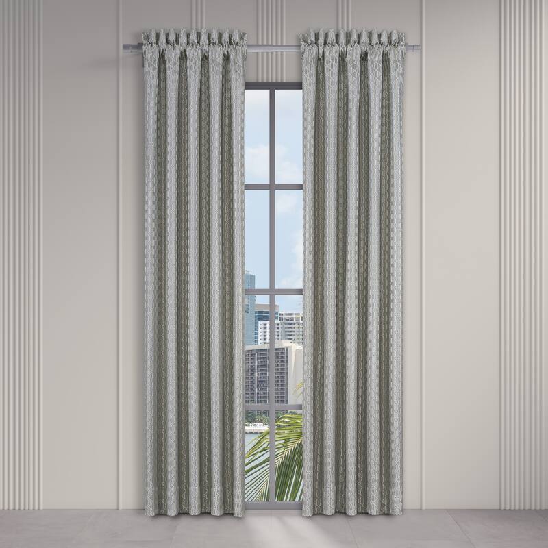 J. Queen New York Metropolitan Cloud Window Straight Valance - Cloud