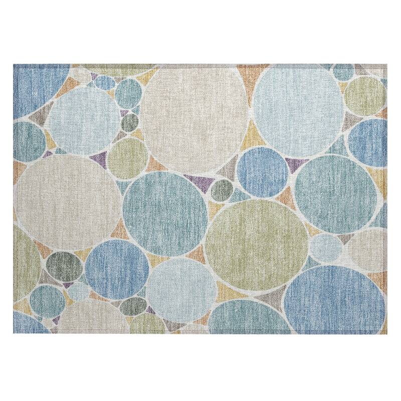 Machine Washable Indoor/ Outdoor Contemporary Rowan Chantille Rug