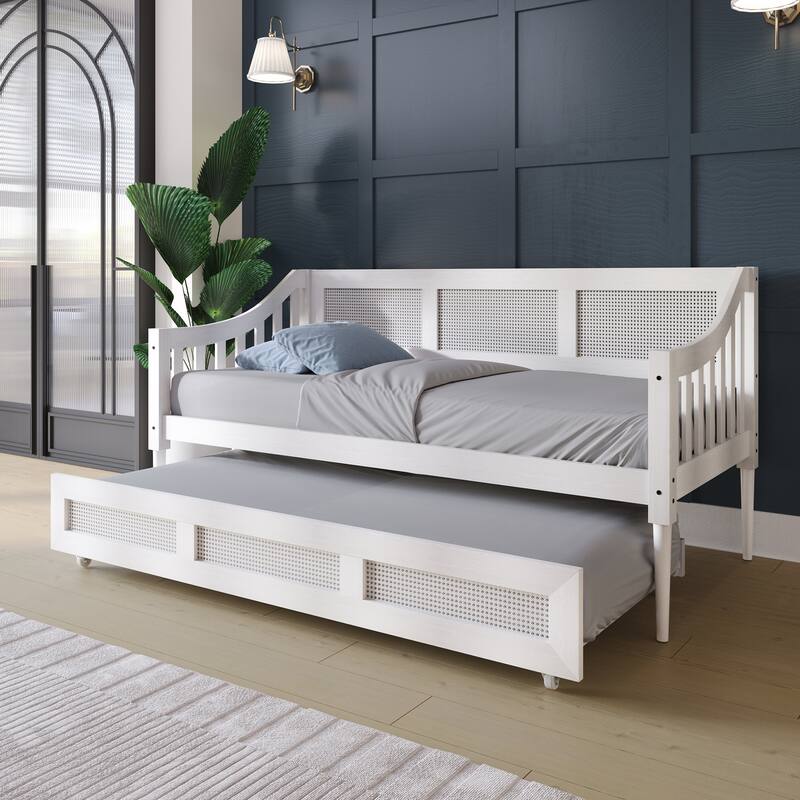 CraftPorch Modern Twin Daybed with Trundle