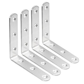 4pcs 100mmx100mmx20mm Stainless Steel Corner Brace L Shape Angle ...