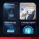 preview thumbnail 21 of 26, Ghaw Modern Faux Leather LED Zero Gravity Massage Chair with Bluetooth Speaker and USB Port by Furniture of America