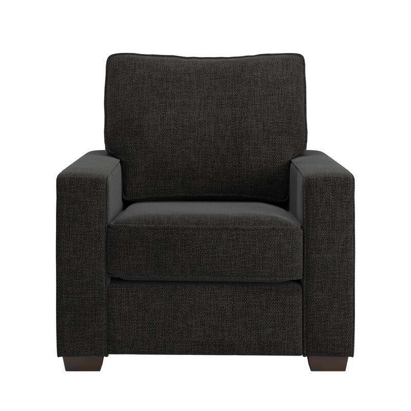 Roros Fabric Upholstered Square Arm Chair by iNSPIRE Q Classic